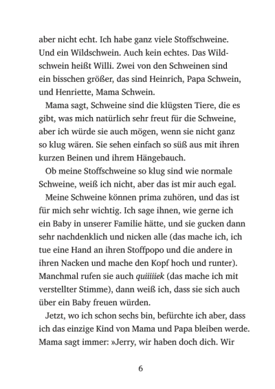 Seitenvorschau Ein sehr großer Wunsch, meine Schweine und ich