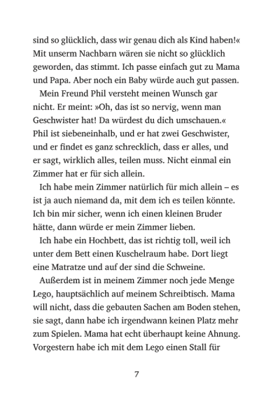 Seitenvorschau Ein sehr großer Wunsch, meine Schweine und ich
