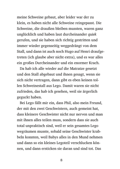 Seitenvorschau Ein sehr großer Wunsch, meine Schweine und ich